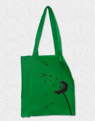 Stoffbeutel Pusteblume grn 