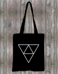 Stoffbeutel Geo schwarz 