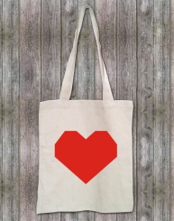 Stoffbeutel herzlich 