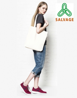 Salvage Recycled Shopper Tote Bag 